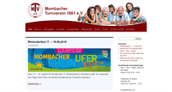 Desktop Screenshot of mombacher-turnverein.de